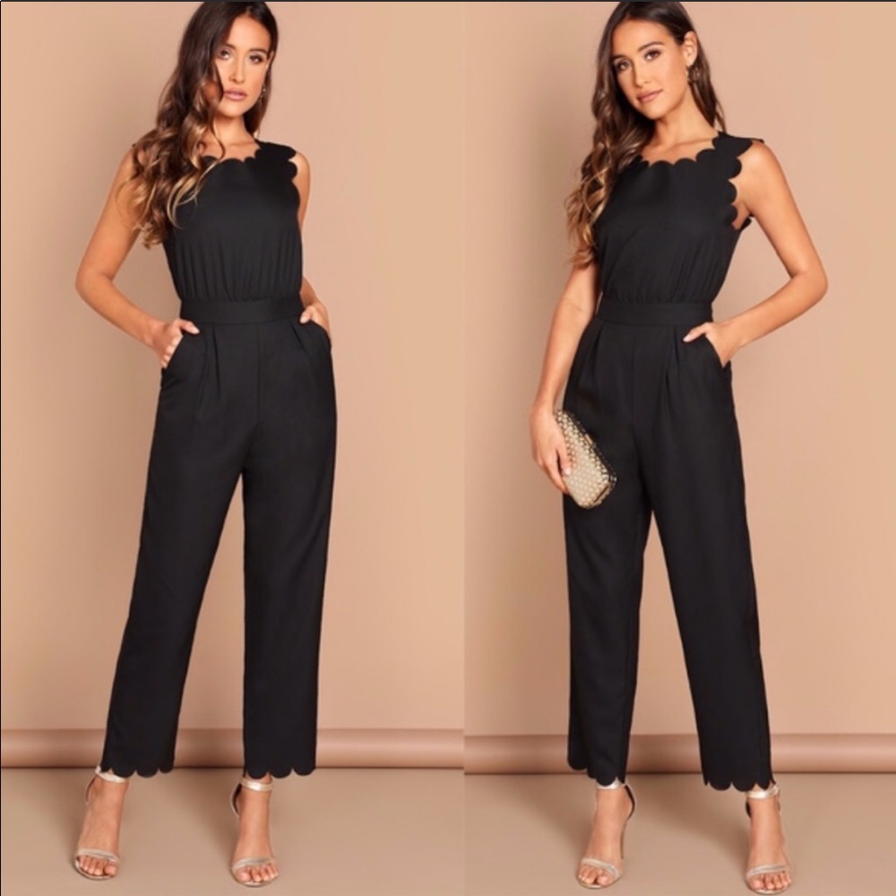 Scallop romper